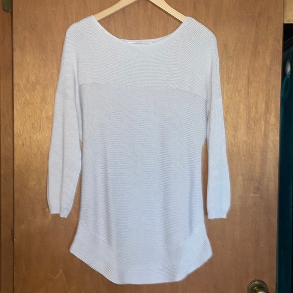 •CROFT & BARROW•TAN 3/4 SLEEVE KNIT LIGHTWEIGHT SWEATER SIZE PETITE SMALL - Picture 4 of 7